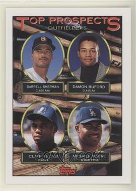1993 Topps - [Base] #576 - Top Prospects -  Darrell Sherman, Damon Buford, Cliff Floyd, Michael Moore