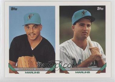 1993 Topps - [Base] #599 - Future Stars of the Florida Marlins - Clemente Nunez, Daniel Robinson