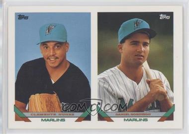 1993 Topps - [Base] #599 - Future Stars of the Florida Marlins - Clemente Nunez, Daniel Robinson