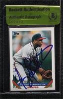 Terry Pendleton (B,C,D,E lightly visible on copyright line) [BAS Authentic]