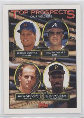 1993 Topps - [Base] #658 - Top Prospects - Jeromy Burnitz, Melvin Nieves, Rich Becker, Shon Walker
