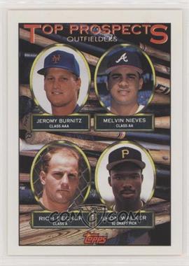 1993 Topps - [Base] #658 - Top Prospects - Jeromy Burnitz, Melvin Nieves, Rich Becker, Shon Walker