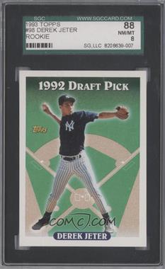 1993 Topps - [Base] #98 - Derek Jeter [SGC 88 NM/MT 8]