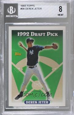 1993 Topps - [Base] #98 - Derek Jeter [BGS 8 NM‑MT]