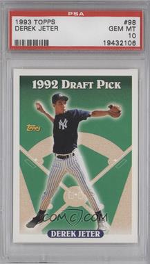 1993 Topps - [Base] #98 - Derek Jeter [PSA 10 GEM MT]