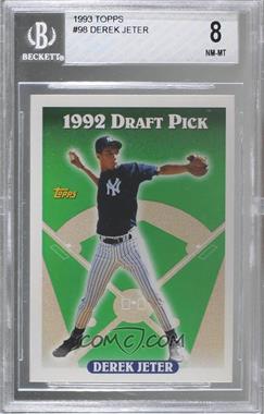 1993 Topps - [Base] #98 - Derek Jeter [BGS 8 NM‑MT]