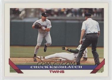 1993 Topps - Pre-Production Sample #250 - Chuck Knoblauch