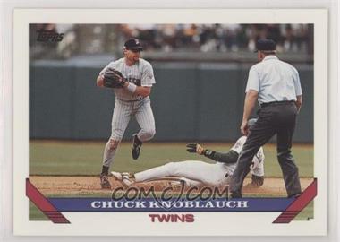 1993 Topps - Pre-Production Sample #250 - Chuck Knoblauch