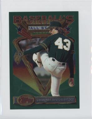 1993 Topps Finest - [Base] - Jumbo #100 - Dennis Eckersley