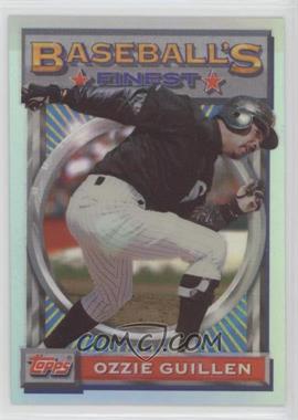 1993 Topps Finest - [Base] - Refractor #128 - Ozzie Guillen [Noted]