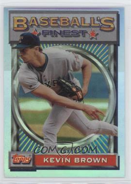 1993 Topps Finest - [Base] - Refractor #134 - Kevin Brown