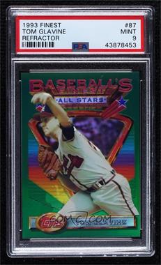 1993 Topps Finest - [Base] - Refractor #87 - Tom Glavine [PSA 9 MINT]