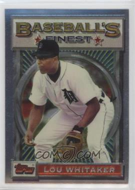 1993 Topps Finest - [Base] #2 - Lou Whitaker