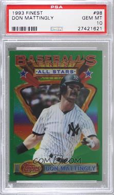 1993 Topps Finest - Promotional Samples #98 - Don Mattingly /5000 [PSA 10 GEM MT]