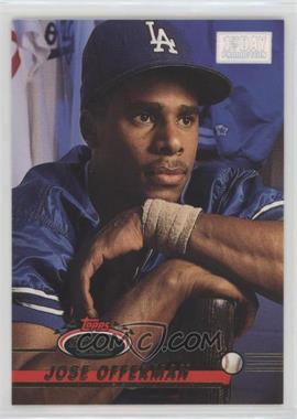 1993 Topps Stadium Club - [Base] - 1st Day Issue #129 - Jose Offerman [EX to NM]