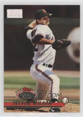 1993 Topps Stadium Club - [Base] - 1st Day Issue #185 - Trevor Wilson