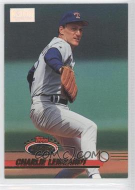 1993 Topps Stadium Club - [Base] - 1st Day Issue #723 - Charlie Leibrandt