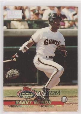 1993 Topps Stadium Club - [Base] - 1st Day Issue #747 - Members Choice - Barry Bonds