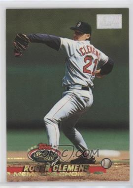 1993 Topps Stadium Club - [Base] - 1st Day Issue #748 - Members Choice - Roger Clemens