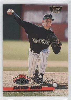 1993 Topps Stadium Club - [Base] - Members Only #718 - David Nied