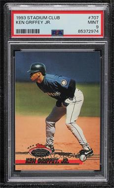 1993 Topps Stadium Club - [Base] #707 - Ken Griffey Jr. [PSA 9 MINT]