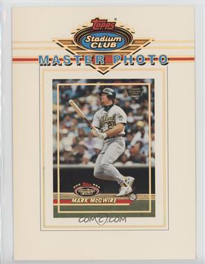 1993 Topps Stadium Club - Master Photo - Members Only #_MAMC - Mark McGwire