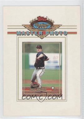 1993 Topps Stadium Club - Master Photo - Redemption #_GRMA.1 - Greg Maddux (2nd Paragraph: Brien Taylor Pictured)