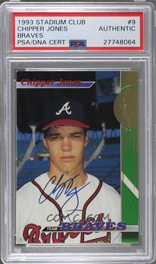 1993 Topps Stadium Club Teams - Atlanta Braves #9 - Chipper Jones [PSA/DNA Encased]