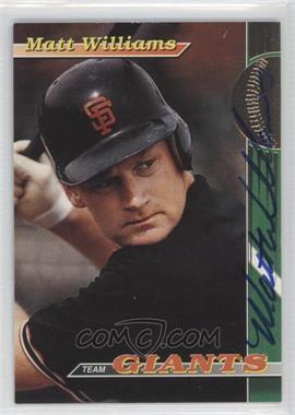 1993 Topps Stadium Club Teams - San Francisco Giants #3.2 - Matt Williams (Autographed)