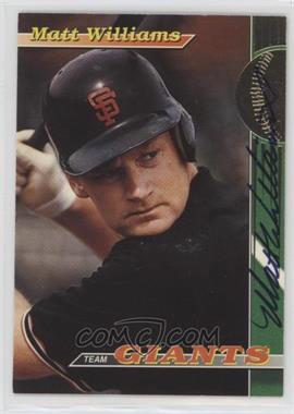 1993 Topps Stadium Club Teams - San Francisco Giants #3.2 - Matt Williams (Autographed)