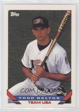 1993 Topps Traded - [Base] #19T - Todd Helton