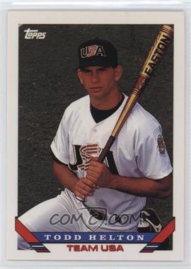 1993 Topps Traded - [Base] #19T - Todd Helton