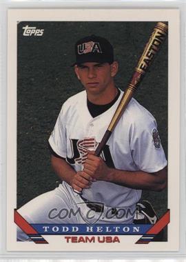 1993 Topps Traded - [Base] #19T - Todd Helton