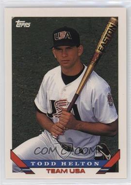 1993 Topps Traded - [Base] #19T - Todd Helton