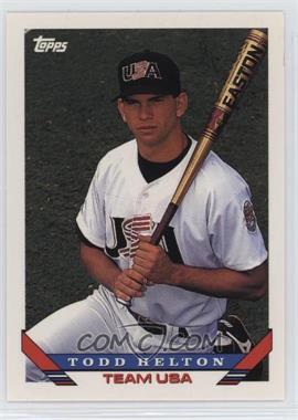 1993 Topps Traded - [Base] #19T - Todd Helton