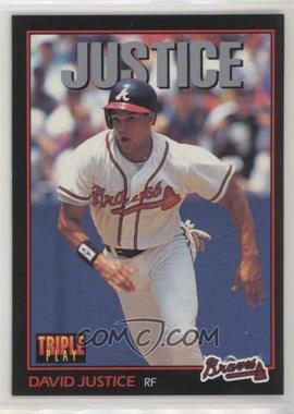 1993 Triple Play - [Base] #249 - David Justice