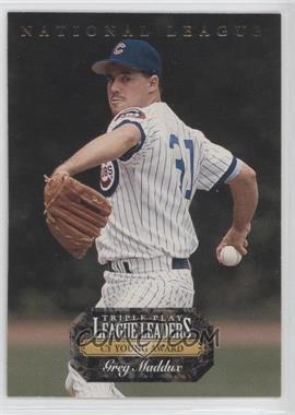 1993 Triple Play - League Leaders #L2 - Greg Maddux, Dennis Eckersley