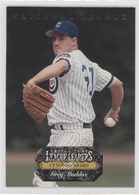 1993 Triple Play - League Leaders #L2 - Greg Maddux, Dennis Eckersley