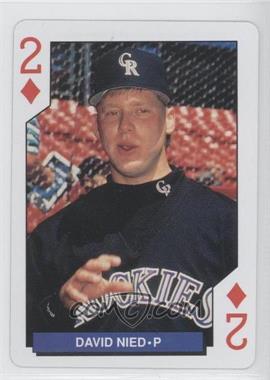 1993 U.S. Playing Card Colorado Rockies Inaugural Year Playing Cards - Box Set [Base] #2D - David Nied