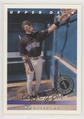 1993 Upper Deck - [Base] - Colorado Rockies First Season #538 - Alex Cole