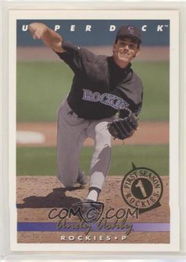 1993 Upper Deck - [Base] - Colorado Rockies First Season #763 - Andy Ashby