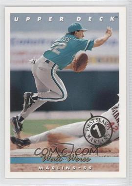 1993 Upper Deck - [Base] - Florida Marlins First Season #533 - Walt Weiss