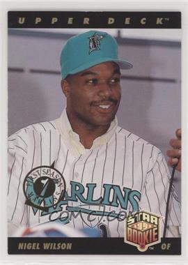 1993 Upper Deck - [Base] - Florida Marlins First Season #9 - Nigel Wilson