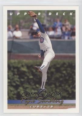 1993 Upper Deck - [Base] - Gold Hologram #175 - Ryne Sandberg