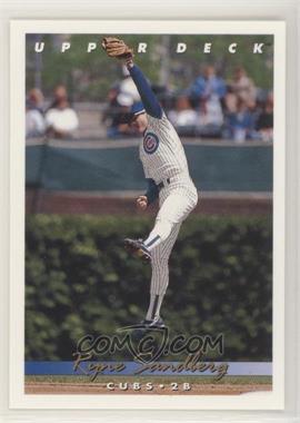 1993 Upper Deck - [Base] - Gold Hologram #175 - Ryne Sandberg