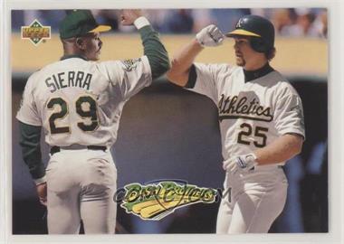 1993 Upper Deck - [Base] - Gold Hologram #49 - Teammates - Ruben Sierra, Mark McGwire