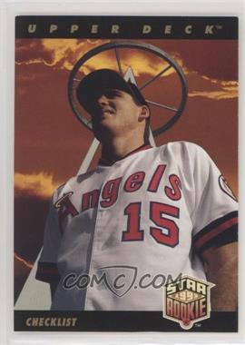 1993 Upper Deck - [Base] #1 - Tim Salmon