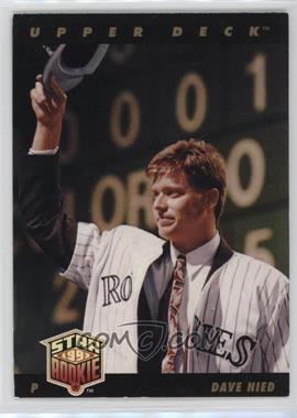 1993 Upper Deck - [Base] #27.1 - David Nied