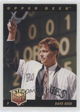 1993 Upper Deck - [Base] #27.1 - David Nied