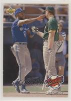 Teammates - Checklist (Joe Carter, Mark McGwire) [EX to NM]